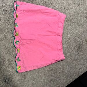Lily pulitzer Pink Floral Embroidery birdie skort size 12 woman vintage y2k